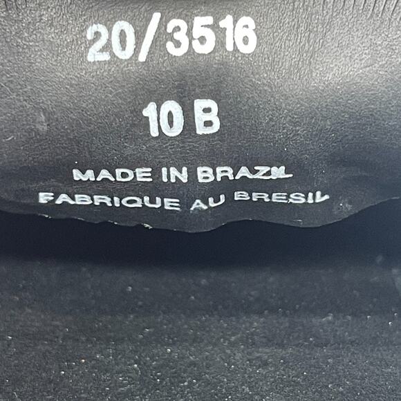 Saks Fifth Avenue Loafers Womens Size 10 B Black Leather Slip On Driving Shoes - Picture 8 of 8